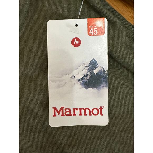 Marmot Hobson Flannel Shirt UPF 45 Green XL NWT - Picture 8 of 8